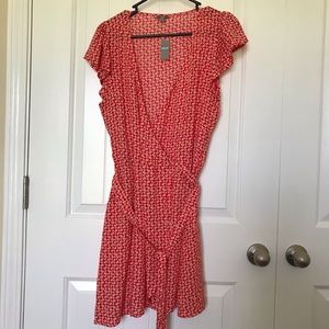 NWT Aerie Red Wrap Summer Dress